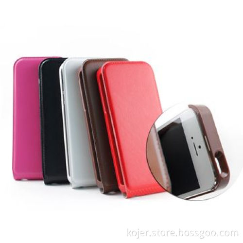 New PU Leather Flip Mobile Phone Cases, Suitable for iPhone 5, OEM Orders are Welcome